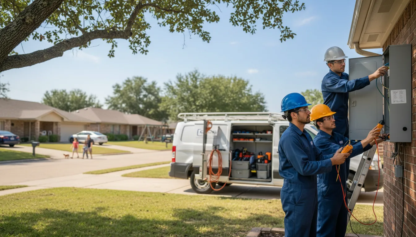 Certified electrician providing emergency electrical services in Fayetteville, AR